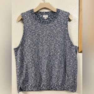 J.crew sweater tank xxl blue beach sleeveless plus size work office business